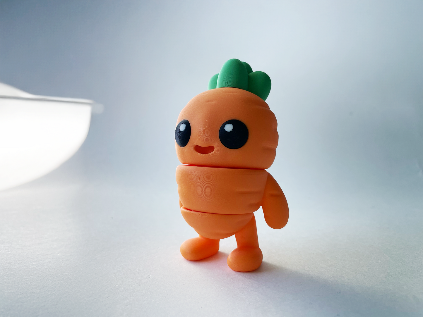 Orange Carrot Guy Premium Toy for Pretend, Tactile, Veggie STEM Learning and Play