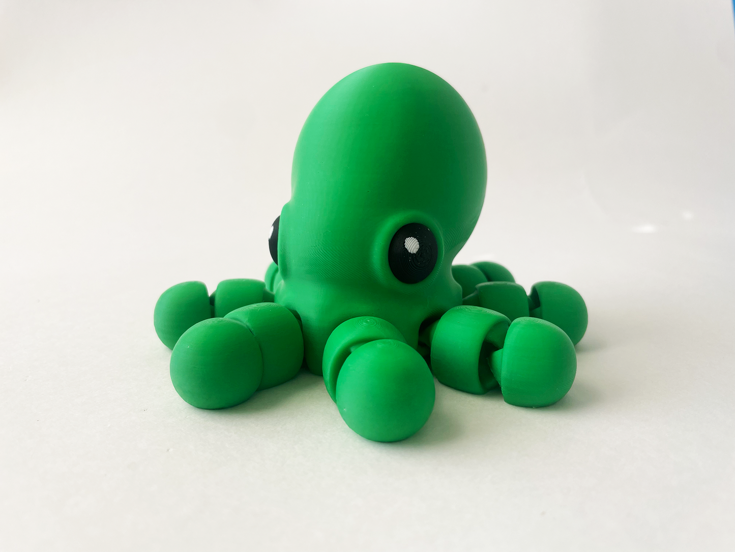 Ben's BIG Green Octopus Premium Toy for Fun Marine Animal Pretend Play and Tactile STEM Learning