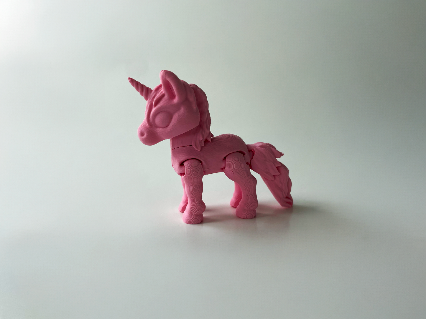 Big Pink Posable Unicorn Toy