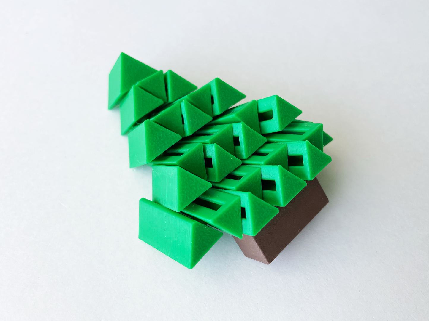 Set of 2 Christmas Pine Tree Fidget Toys- One Large & One Small for Pretend Tactile Play