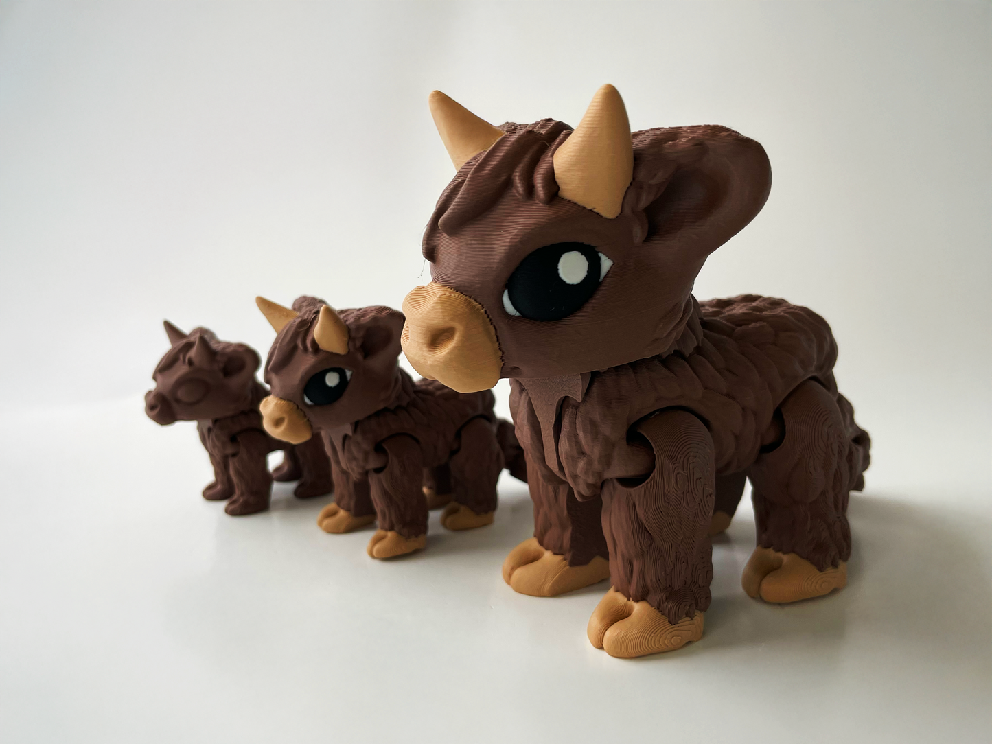 Daisy, the Brown Posable Mountain Cow