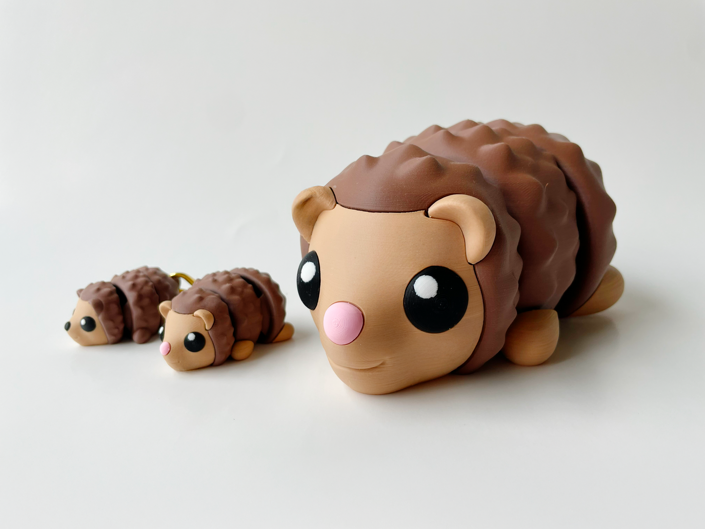 Classic Brown Hedgehog Flexi Toy Figurine for Tactile Learning Play!