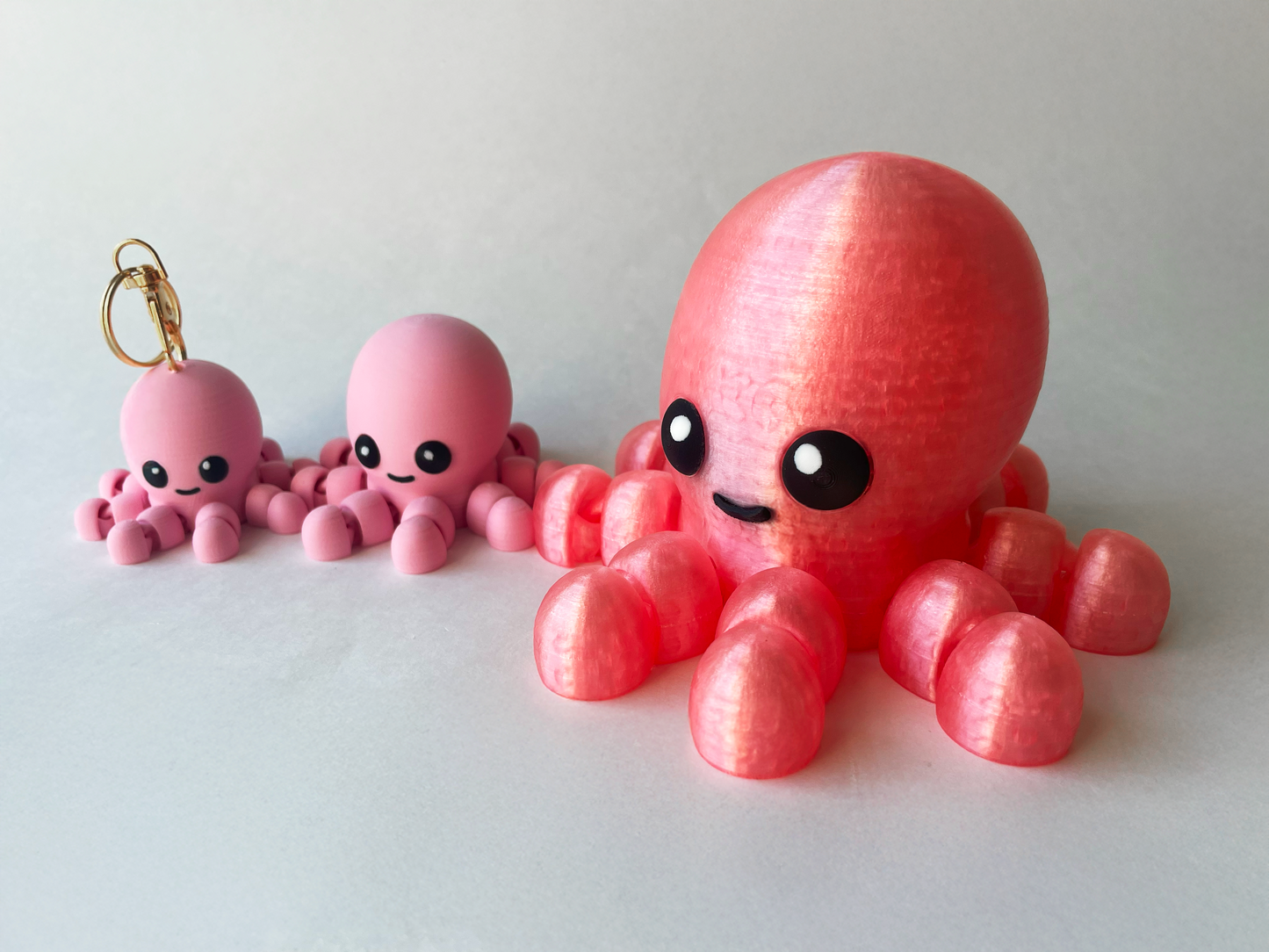 Kawaii Pink Octopus Flexi Toy Marine Animal for Tactile Learning Play!