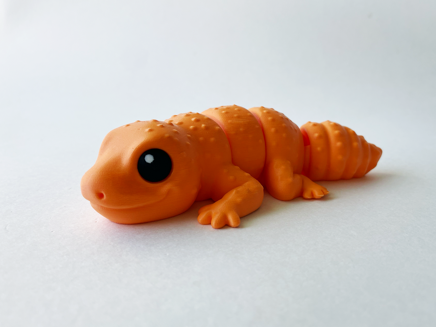 Orange Desert Gecko Fidget Toy for Pretend Play and STEM Learning