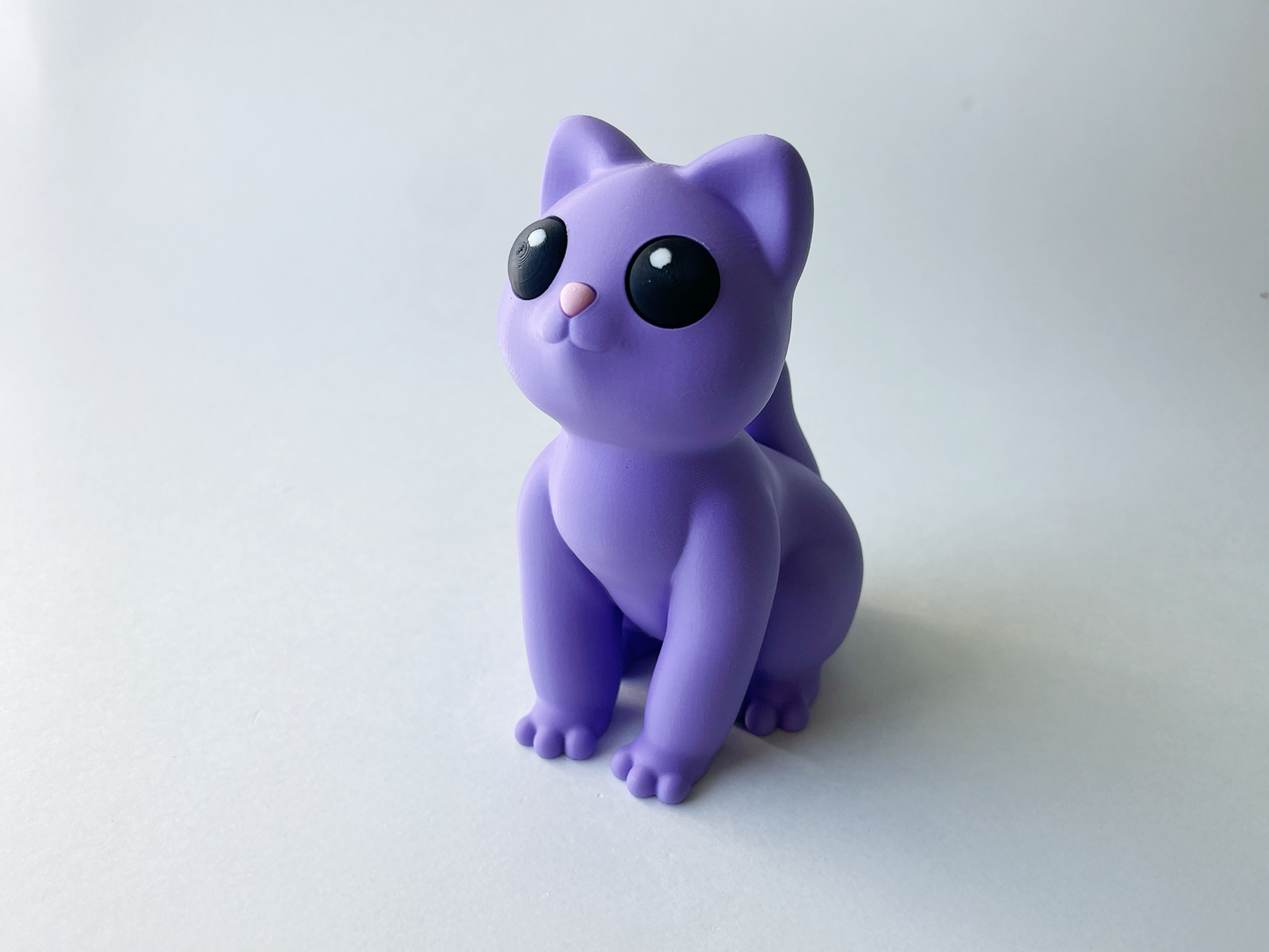 Purple Cat Figurine Desk Toy