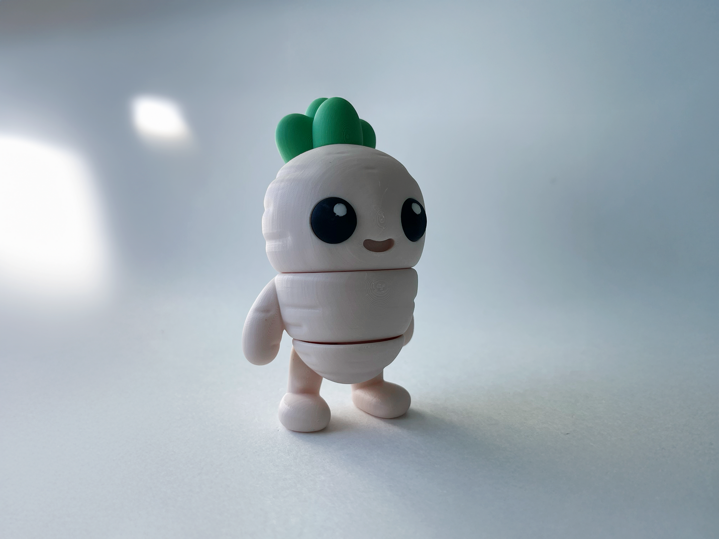 Beige Carrot Guy Premium Toy for Pretend, Tactile, Veggie STEM Learning and Play