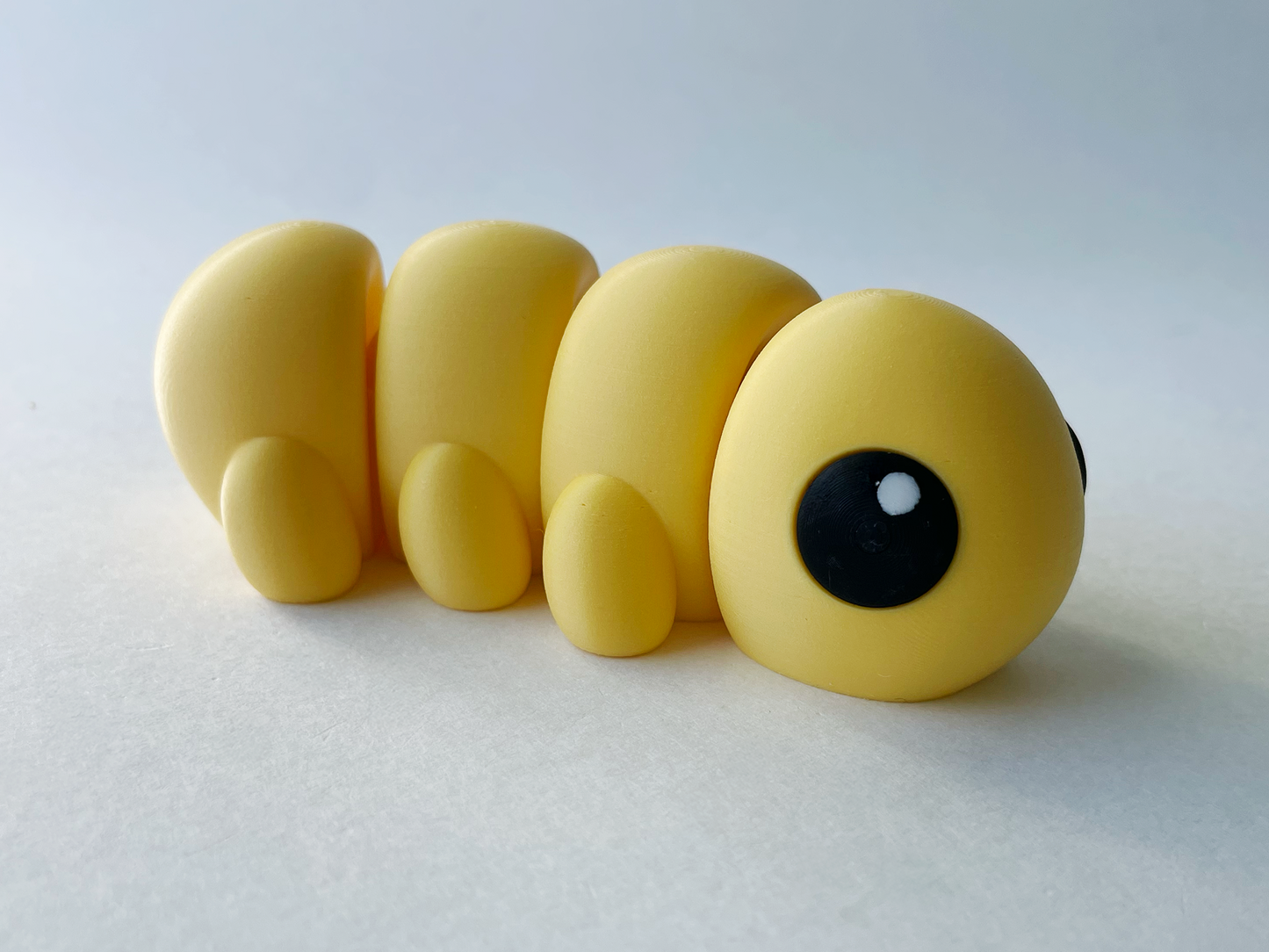 Yellow Caterpillar Premium Toy for Pretend, Tactile, Insect STEM Learning and Play