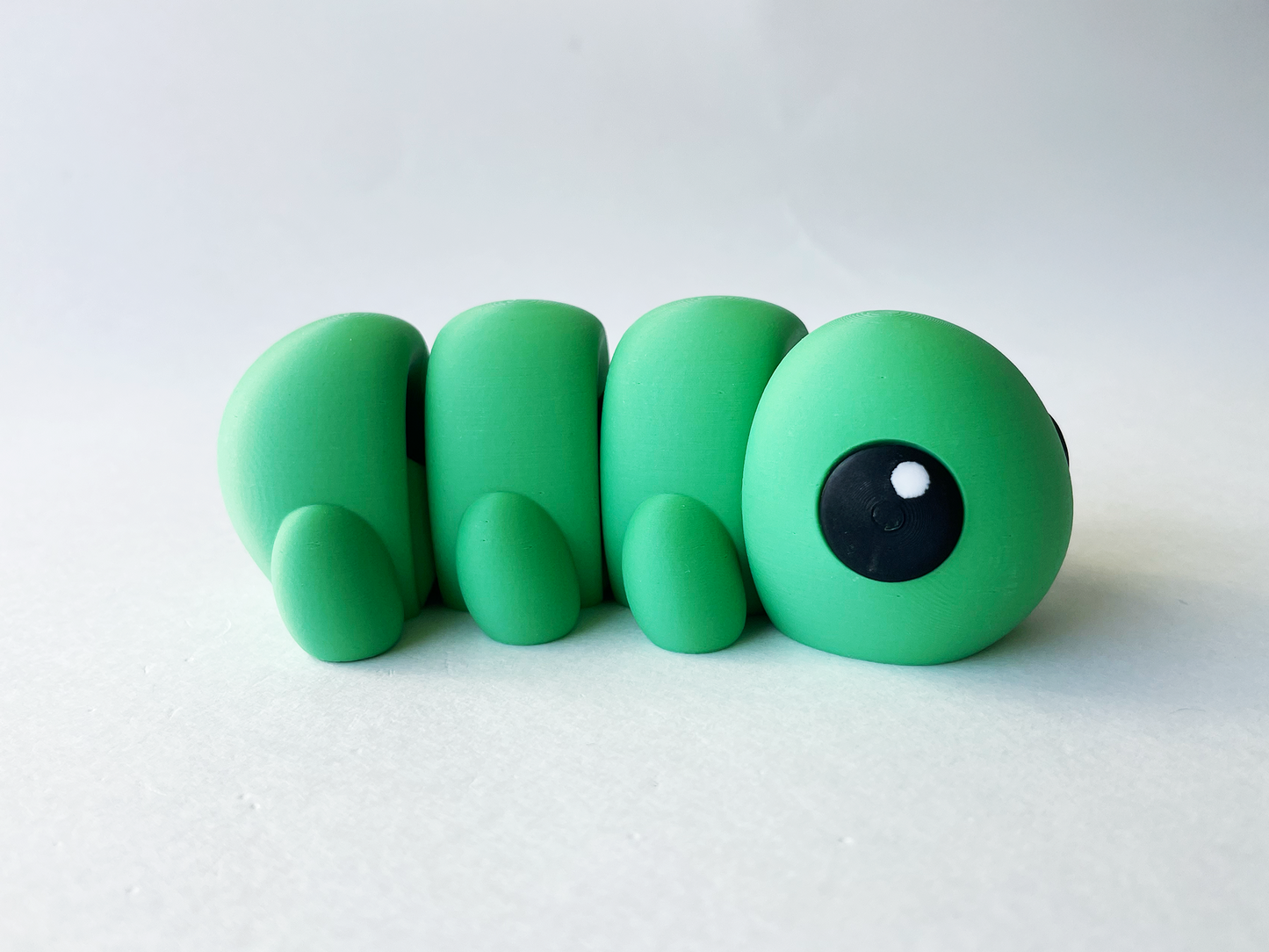 Green Caterpillar Premium Toy for Pretend, Tactile, Insect STEM Learning and Play