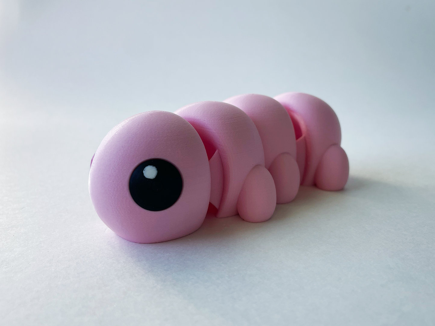 Pink Caterpillar Premium Toy for Pretend, Tactile, Insect STEM Learning and Play