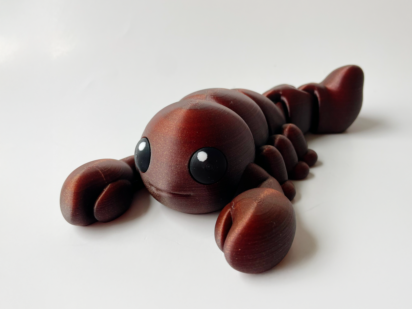 3-D Printed Scorpion Toy in Galaxy Brown