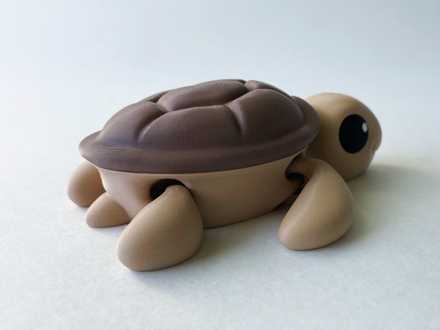 Baby Brown Turtle Premium Toy for Fun Marine Animal Pretend Play and Tactile STEM Learning