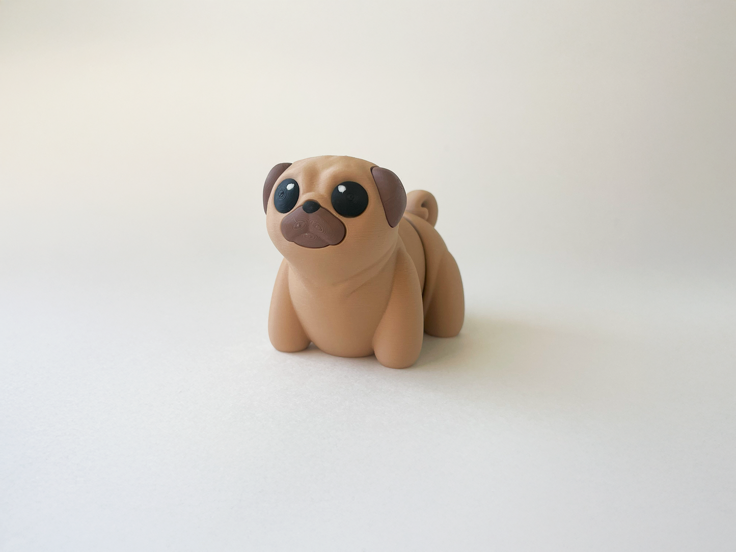 ZOU's Pug Dog Fidget Toy - High-Quality 3D-Printed Articulated Buddy with Tiki-Taka Noise for Indoor and Outdoor Play & Stress Relief