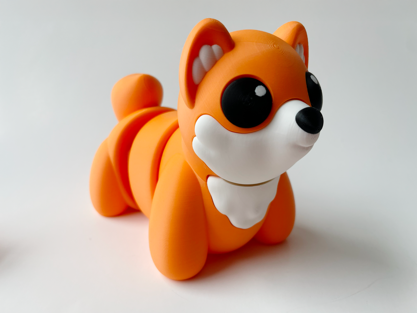Orange Shiba Inu Flexi Toy Figurine for Fun Doge Play!