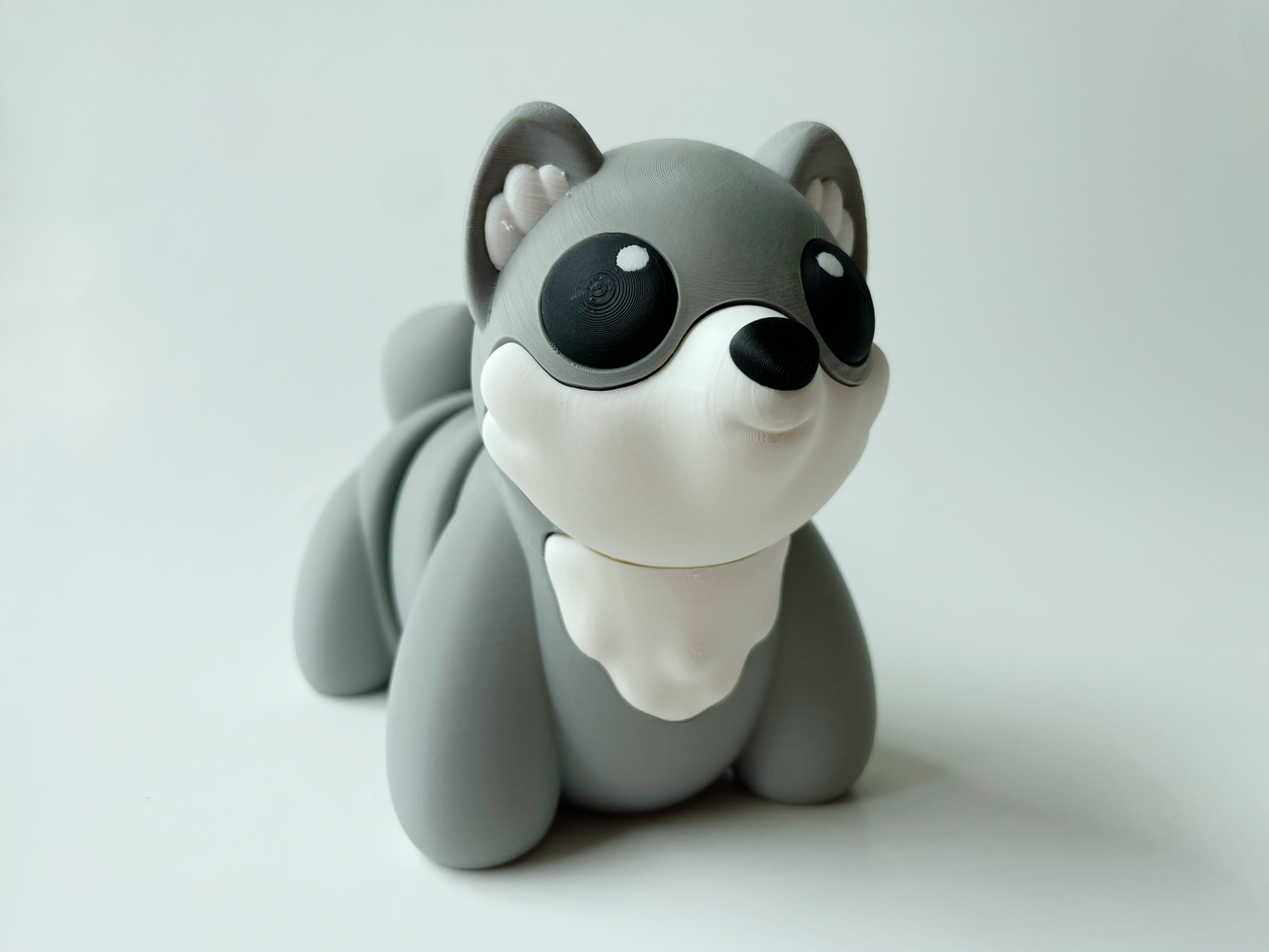 Grey Wolf Flexi Toy Figurine for Fun Play!