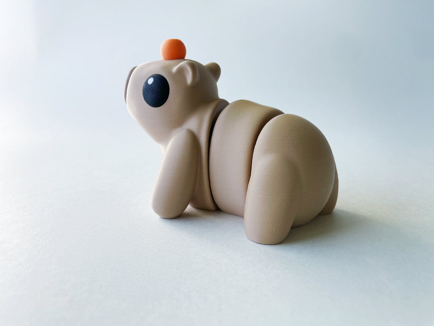 Latte Brown Capybara Fidget Toy for Pretend Play and STEM Learning for Kids