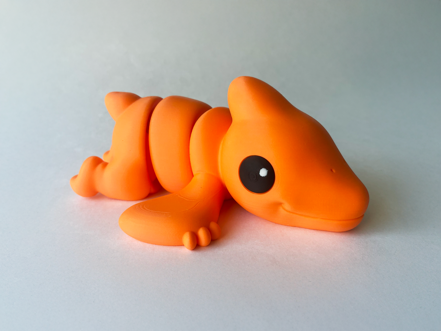 Orange Pterodactyl Dinosaur Flexi Toy Figurine for STEM Learning Play!