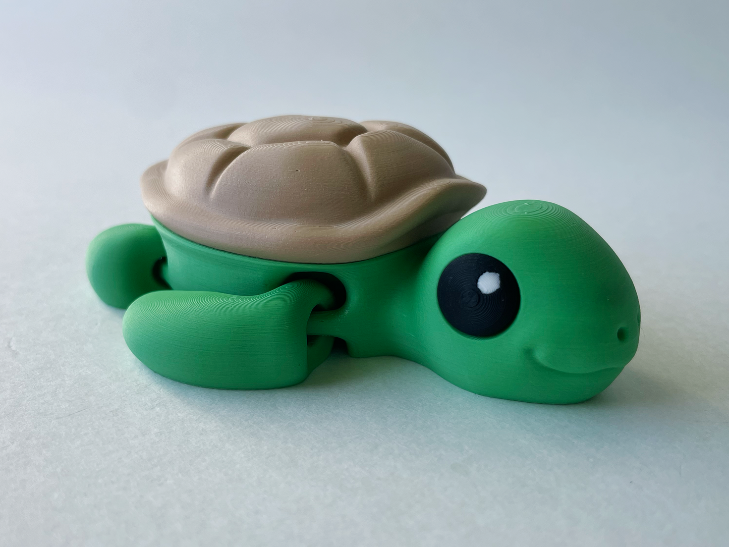 Baby Green Turtle Premium Toy for Fun Marine Animal Pretend Play and Tactile STEM Learning