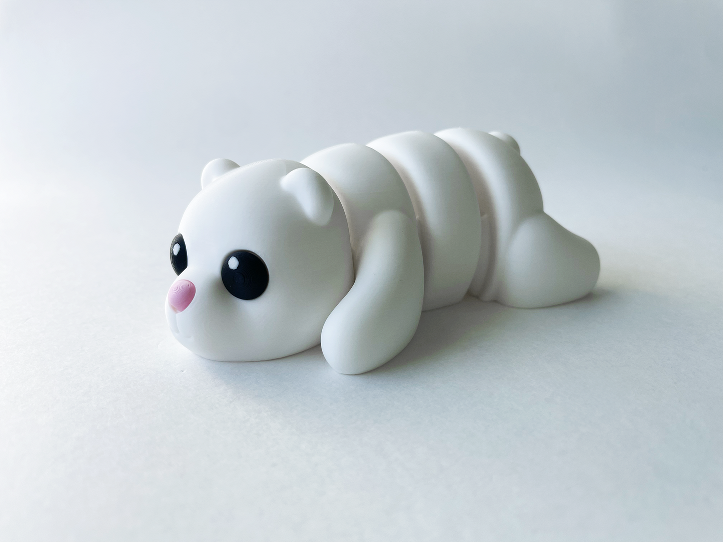 Baby White Bear Premium Toy for Pretend Tactile Nature Loving STEM Learning and Play