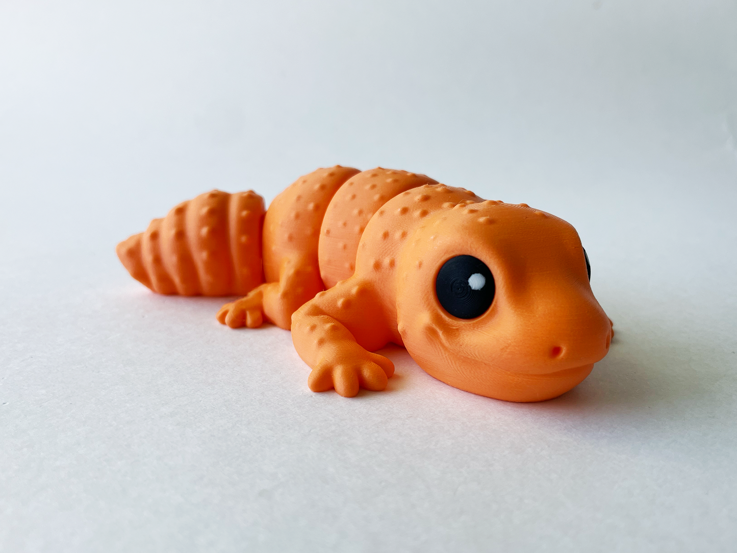 Orange Desert Gecko Fidget Toy for Pretend Play and STEM Learning
