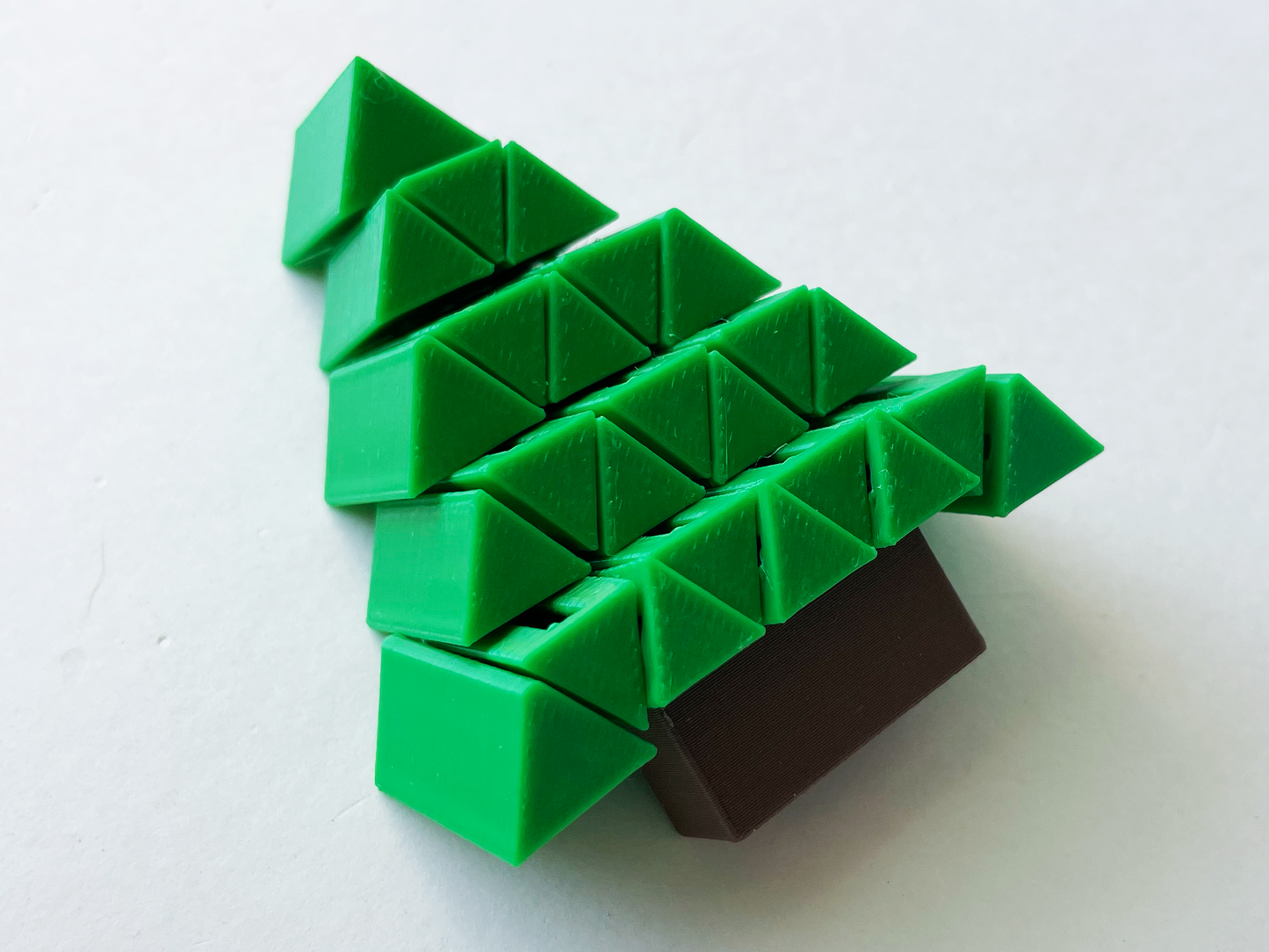 Set of 2 Christmas Pine Tree Fidget Toys- One Large & One Small for Pretend Tactile Play