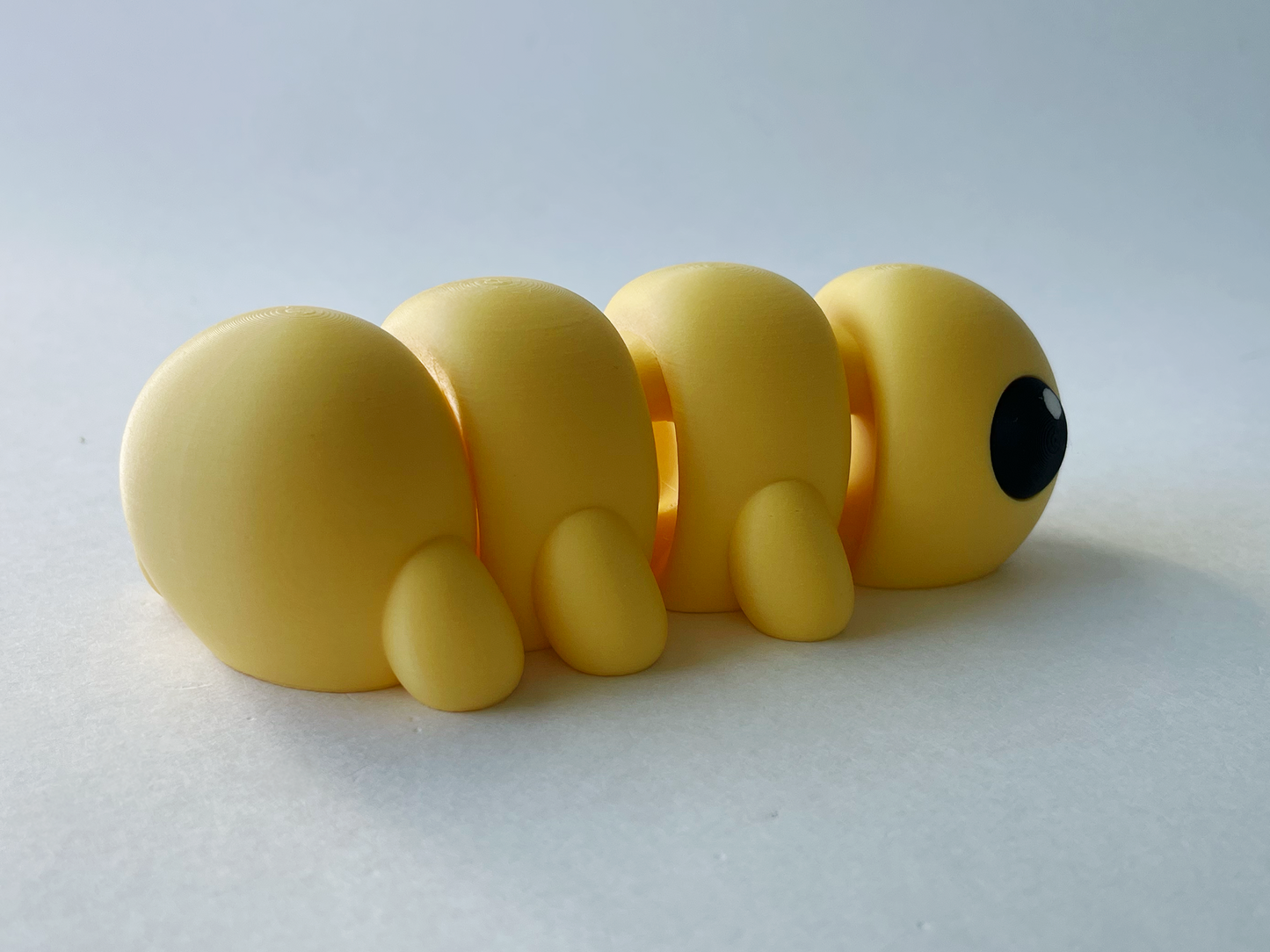 Yellow Caterpillar Premium Toy for Pretend, Tactile, Insect STEM Learning and Play