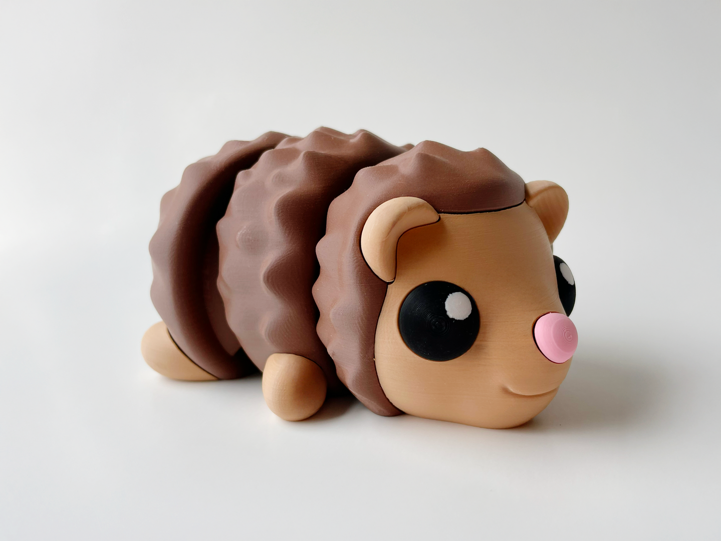Classic Brown Hedgehog Flexi Toy Figurine for Tactile Learning Play!