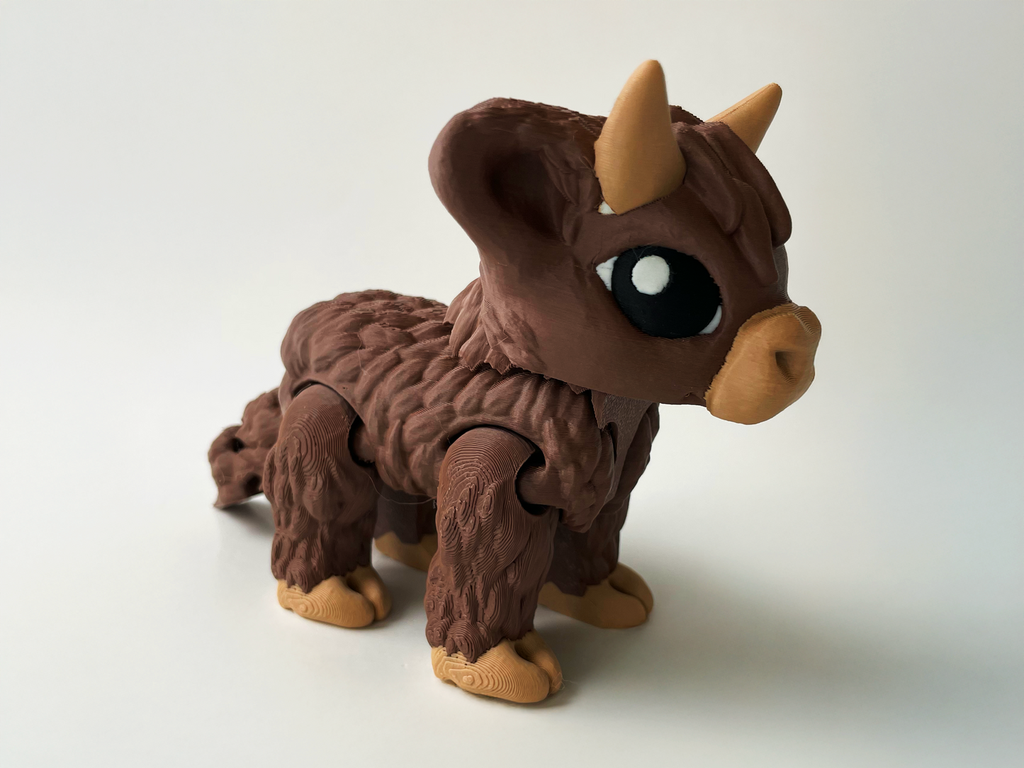 Daisy, the Brown Posable Mountain Cow