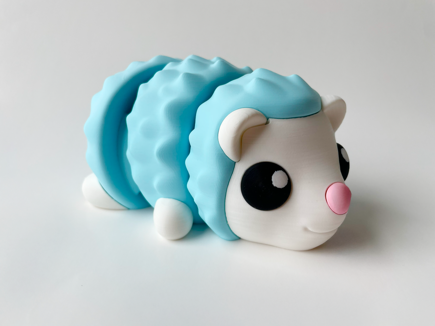 Blue Hedgehog Flexi Toy Figurine for Tactile Learning Play!