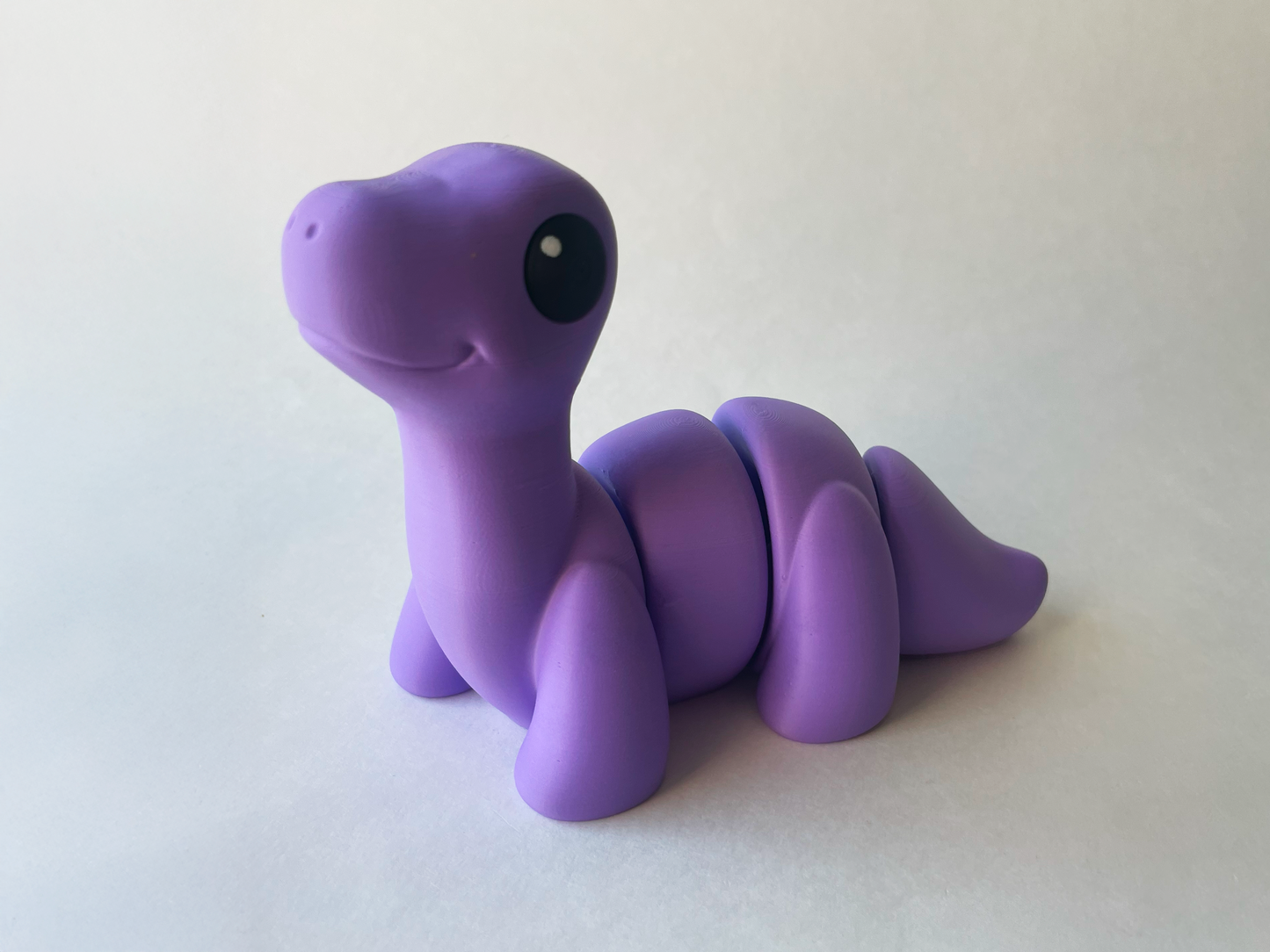 Purple Brontosaurus Dinosaur Flexi Toy Figurine for STEM Learning Play!
