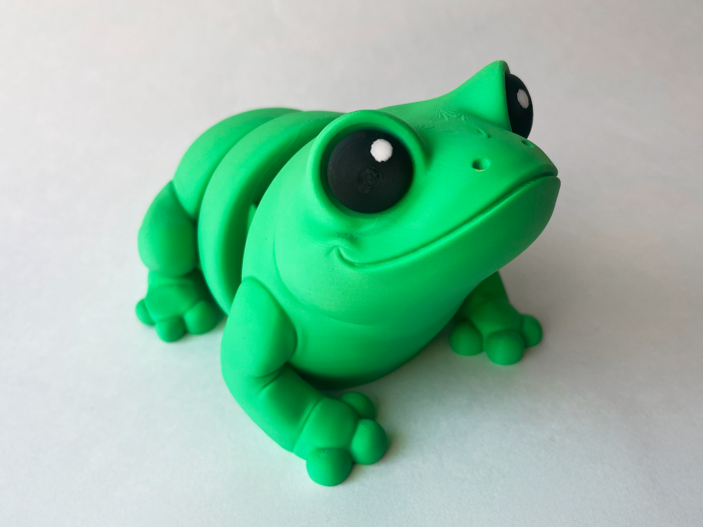 Classic Green Frog Flexi Toy Figurine for Tactile Learning Play!