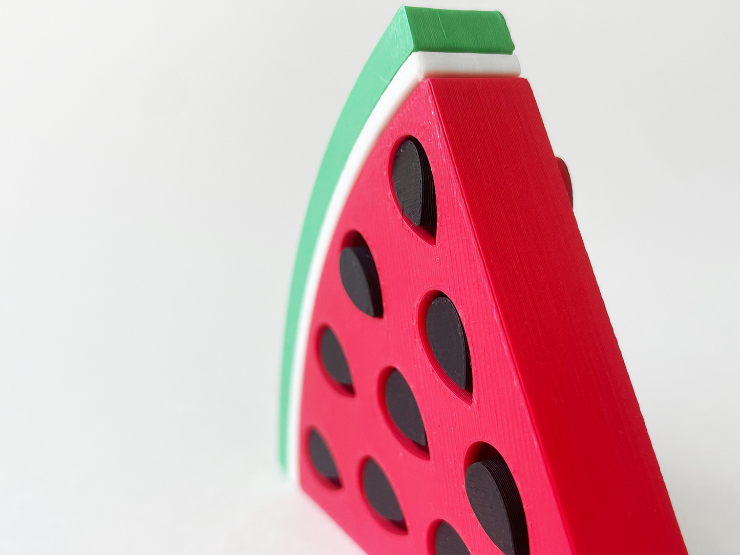 Mom’s Watermelon Wedge Tactile Fidget Toy- - High-Quality 3D Printed Articulated Watermelon Fidget for Tabletop Tactile Play & Stress Relief