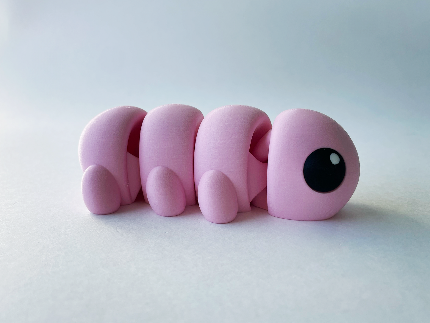 Pink Caterpillar Premium Toy for Pretend, Tactile, Insect STEM Learning and Play