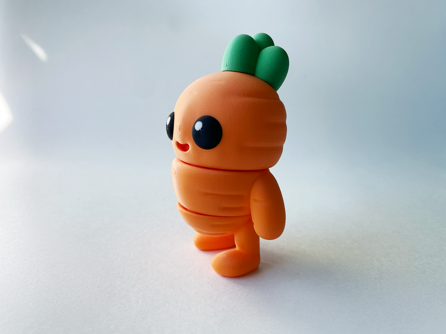 Orange Carrot Guy Premium Toy for Pretend, Tactile, Veggie STEM Learning and Play