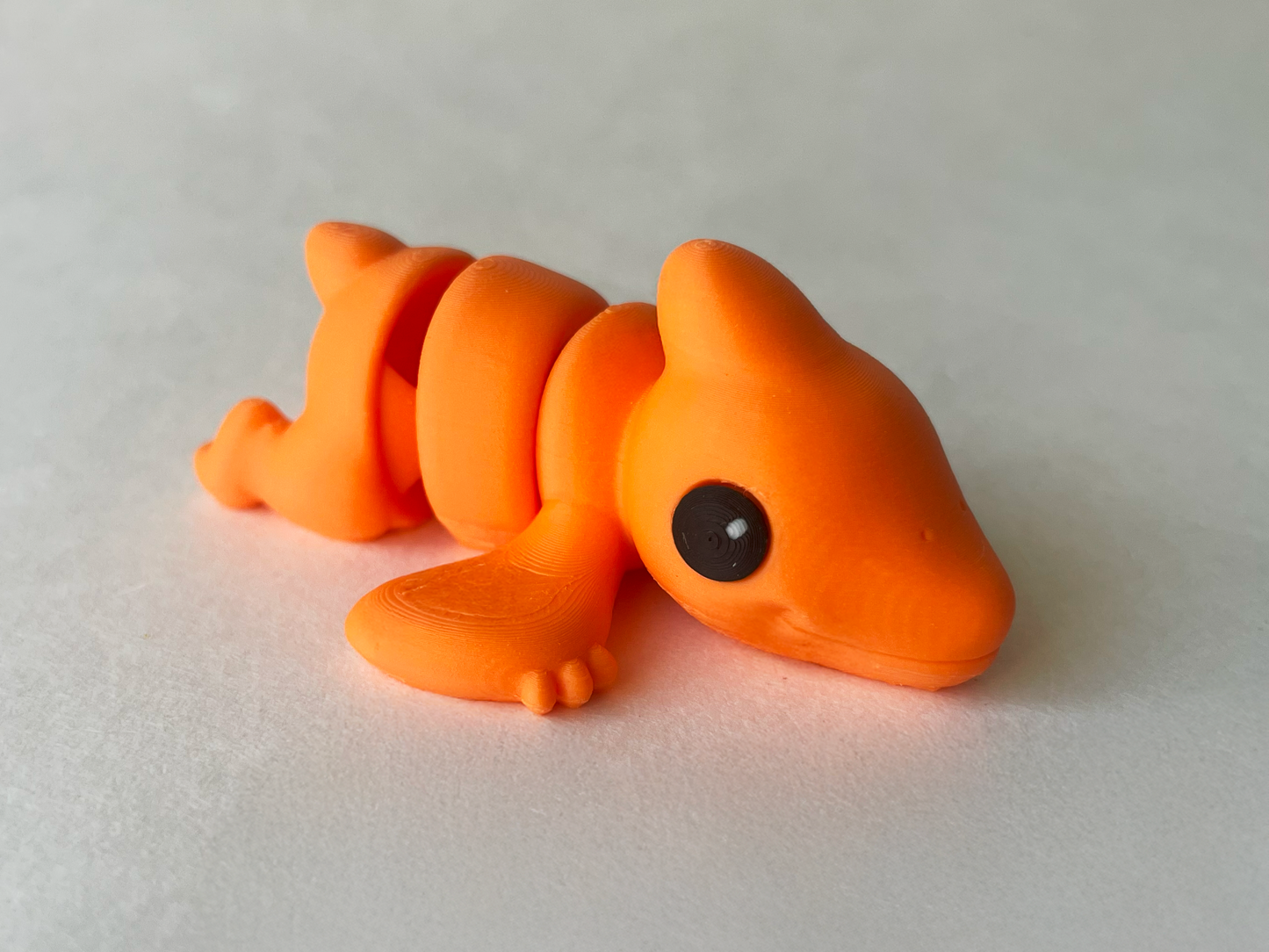 Orange Pterodactyl Dinosaur Flexi Toy Figurine for STEM Learning Play!