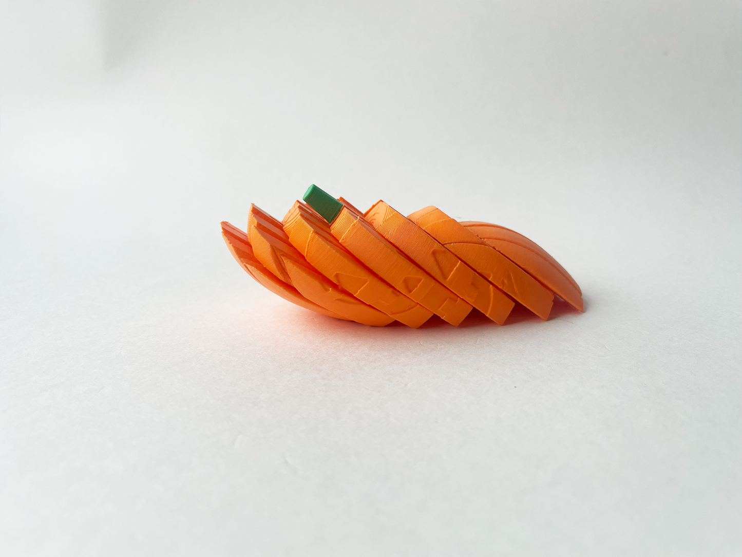 Jack’s Orange Pumpkin Fidget Toy- - High-Quality 3D Printed Articulated Pumpkin Fidget for Tabletop Tactile Play