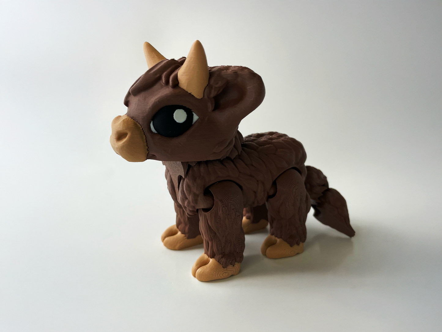 Daisy, the Brown Posable Mountain Cow