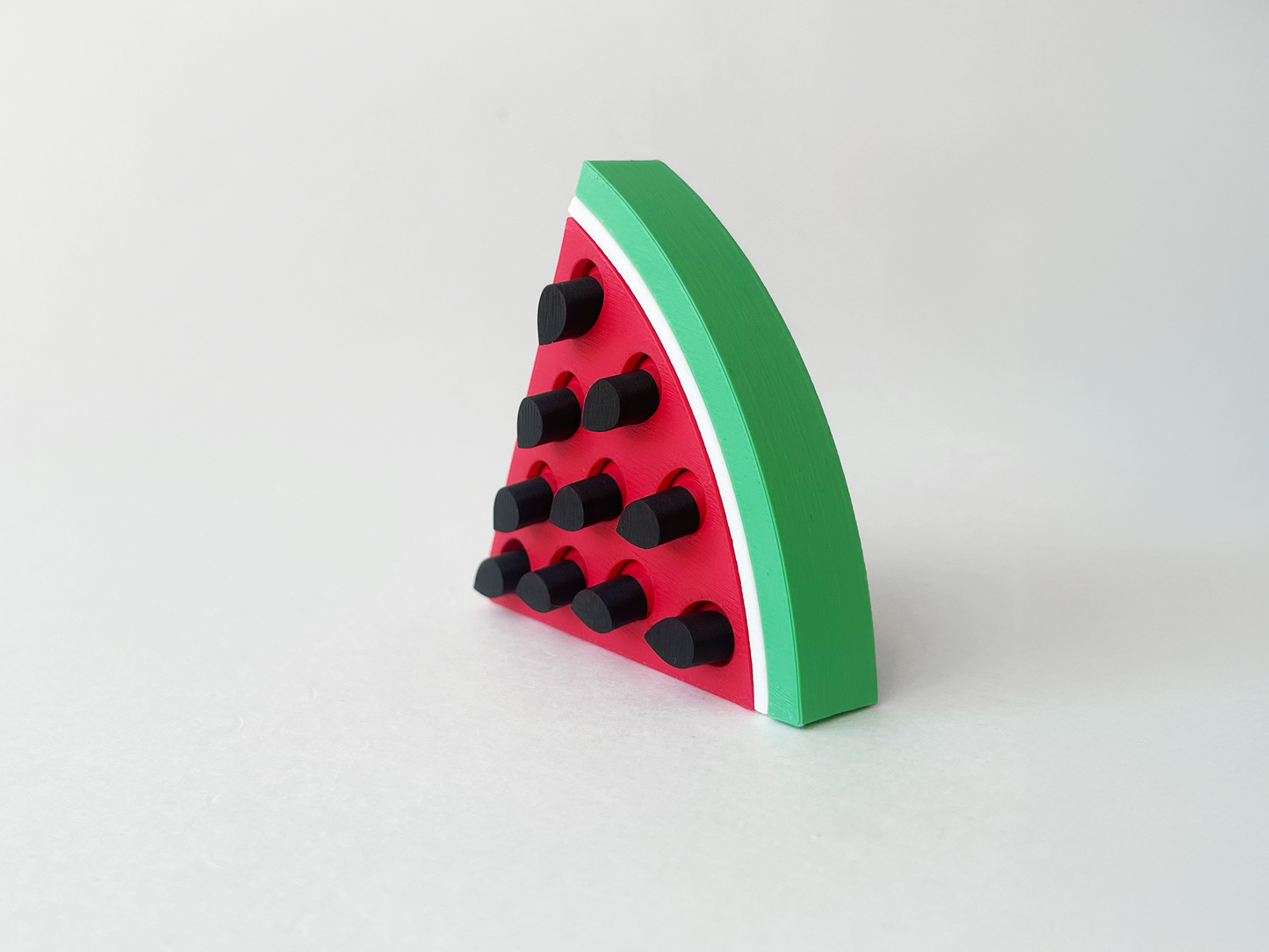 Mom’s Watermelon Wedge Tactile Fidget Toy- - High-Quality 3D Printed Articulated Watermelon Fidget for Tabletop Tactile Play & Stress Relief