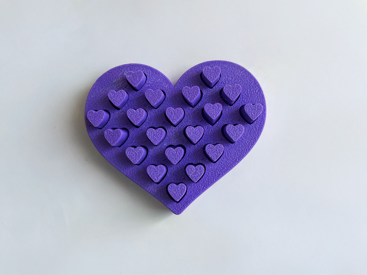 Mom’s Tactile Purple Heart Fidget Toy for Pretend Loving Play