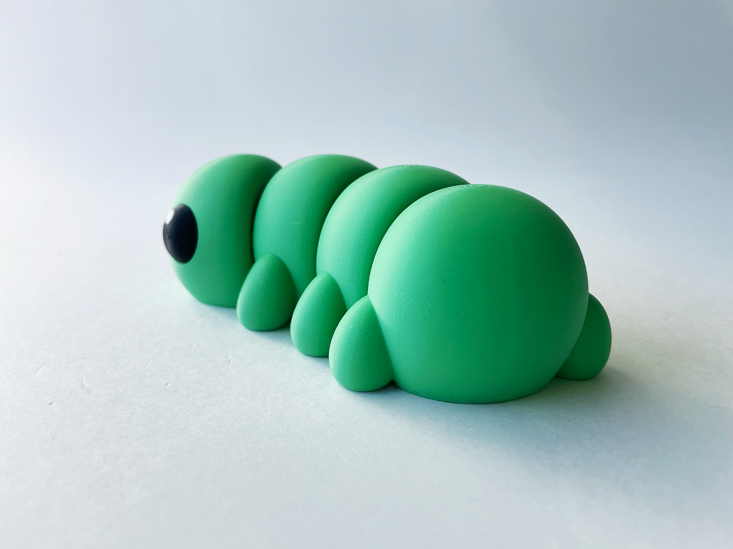 Green Caterpillar Premium Toy for Pretend, Tactile, Insect STEM Learning and Play