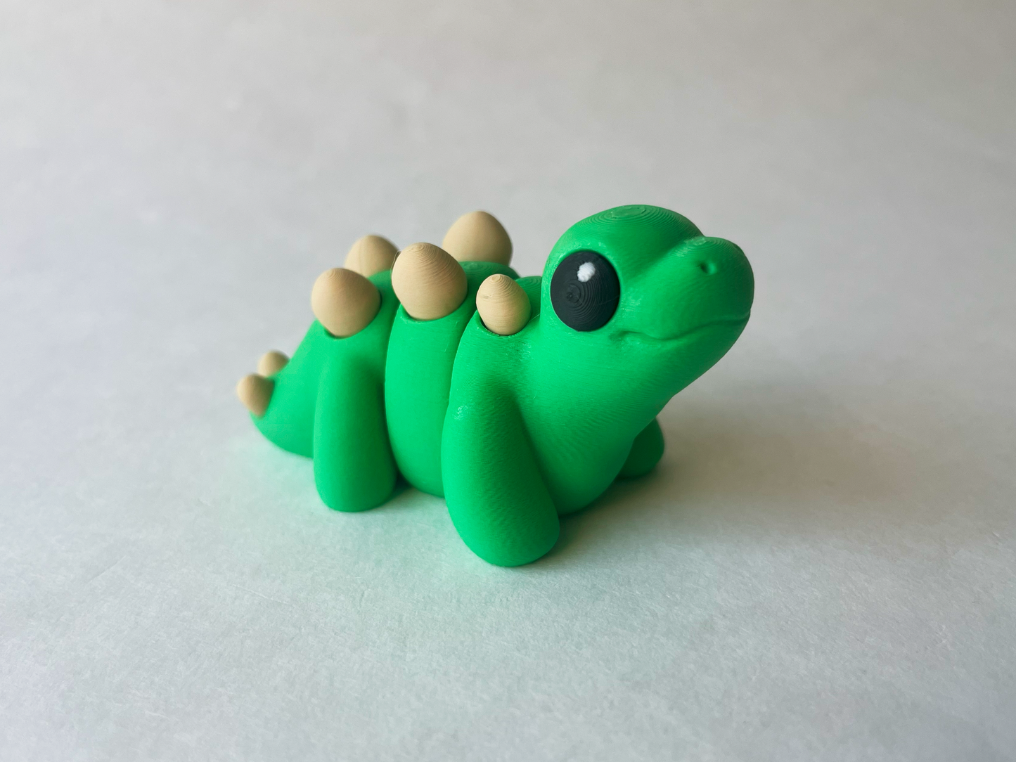 Dino Green Stegosaurus Dinosaur Flexi Toy Figurine for STEM Learning Play!
