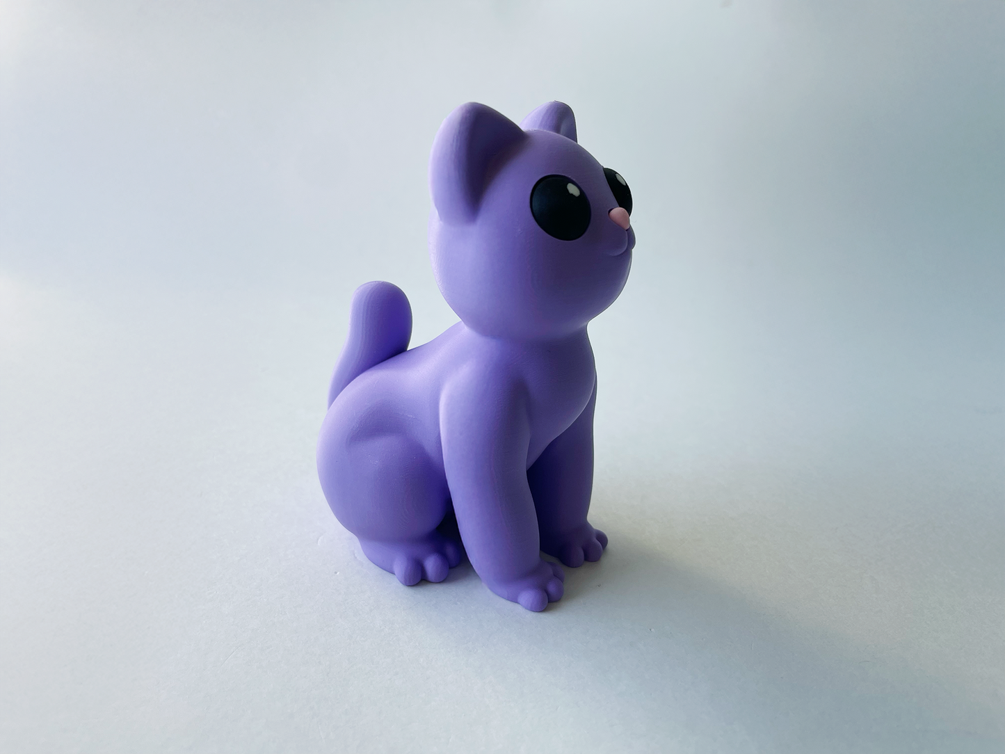 Purple Cat Figurine Desk Toy