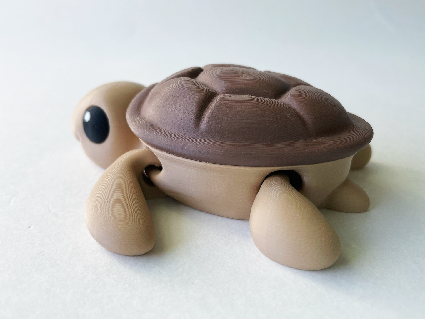 Baby Brown Turtle Premium Toy for Fun Marine Animal Pretend Play and Tactile STEM Learning