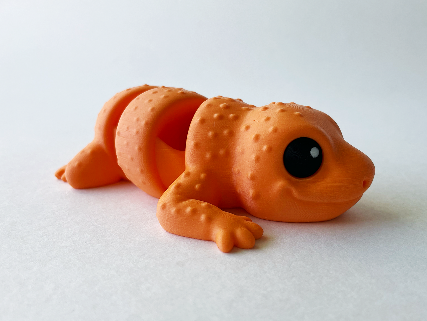 Orange Desert Gecko Fidget Toy for Pretend Play and STEM Learning