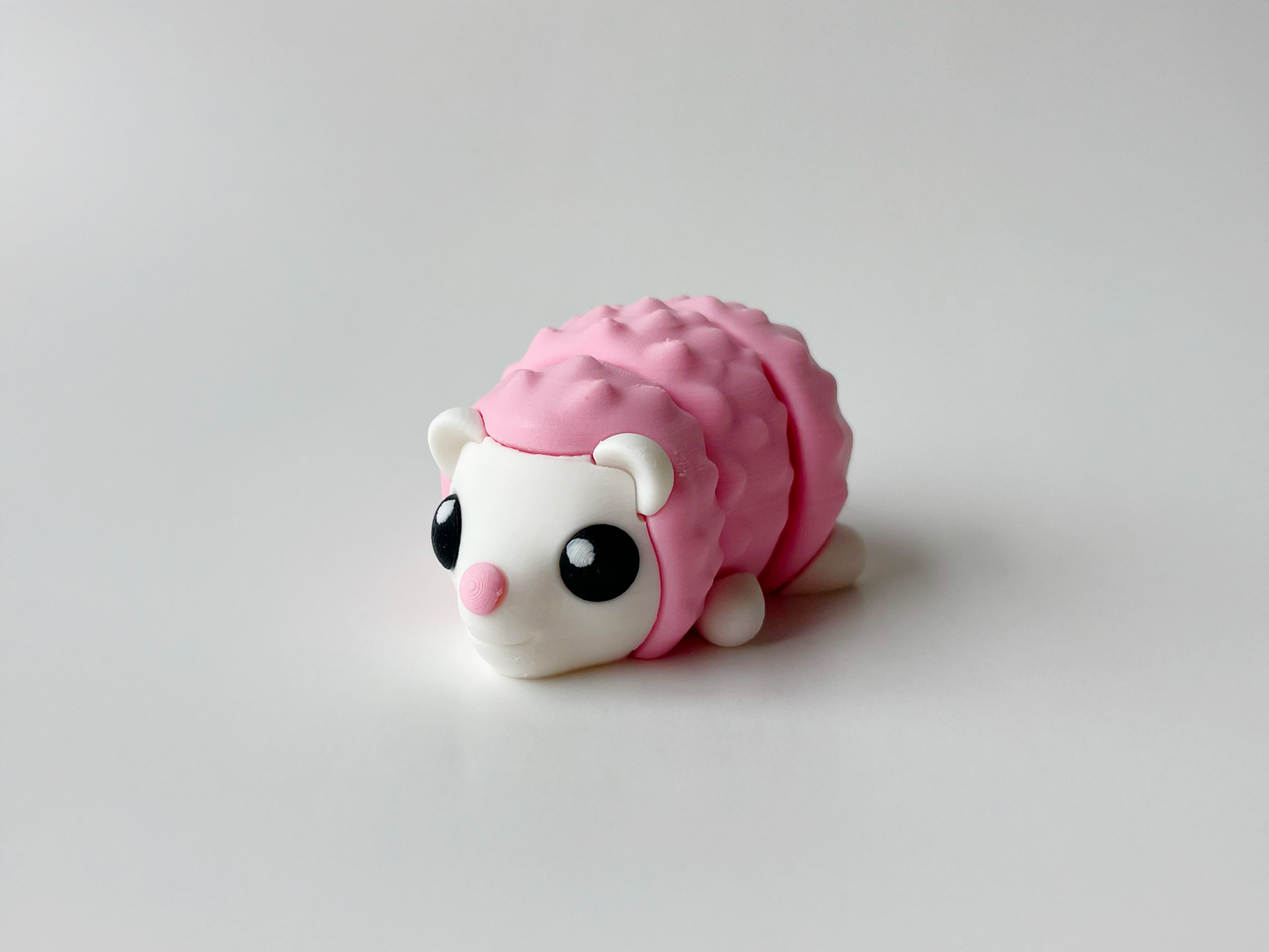 Pink Hedgehog Flexi Toy Figurine for Tactile Learning Play!