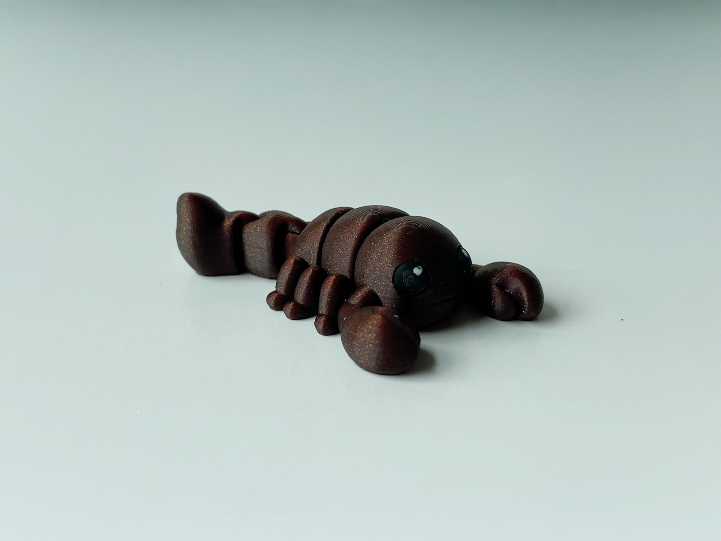 3-D Printed Scorpion Toy in Galaxy Brown