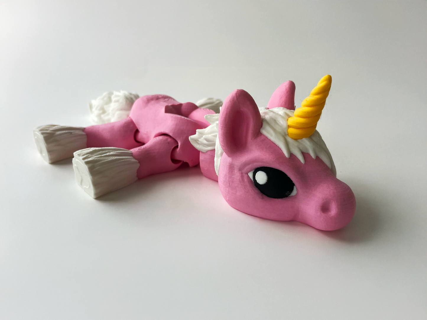 Big Pink Posable Unicorn Toy