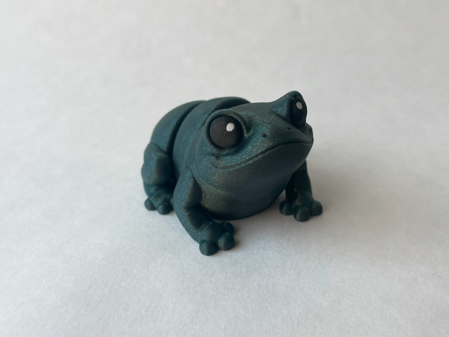 Galaxy Green Frog Flexi Toy Figurine for Decor and Play!