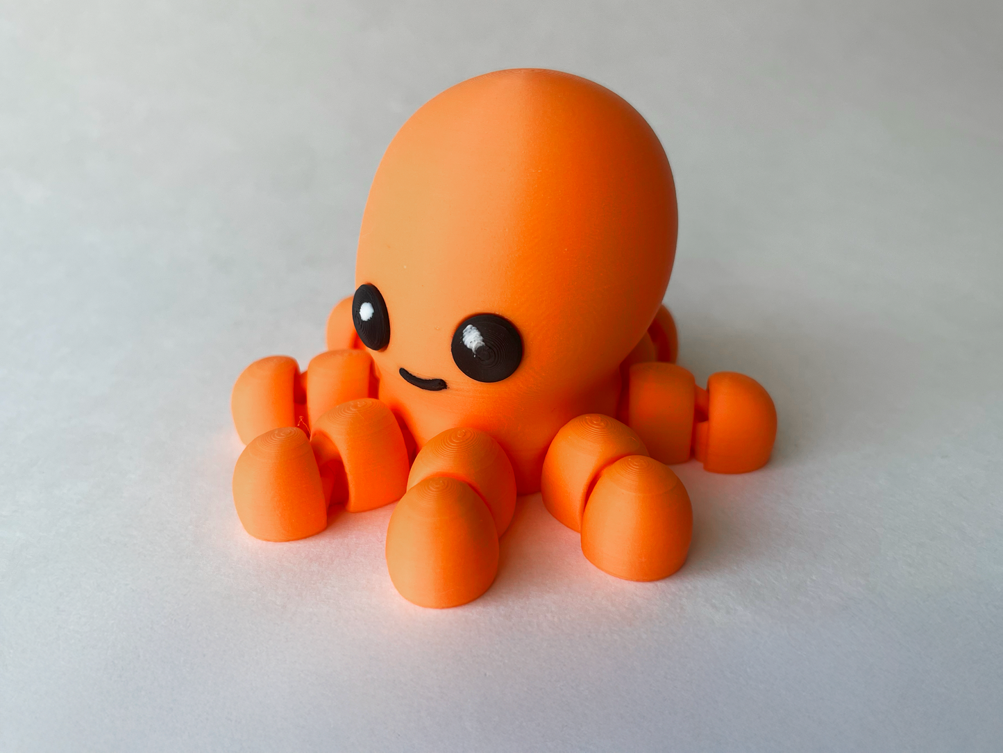 Orange Octopus Flexi Toy Marine Animal for Tactile Learning Play!