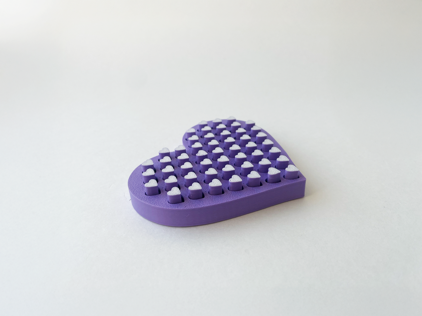 Mom’s Tactile Purple Heart Fidget Toy- - High-Quality 3D Printed Heart for Tactile Play