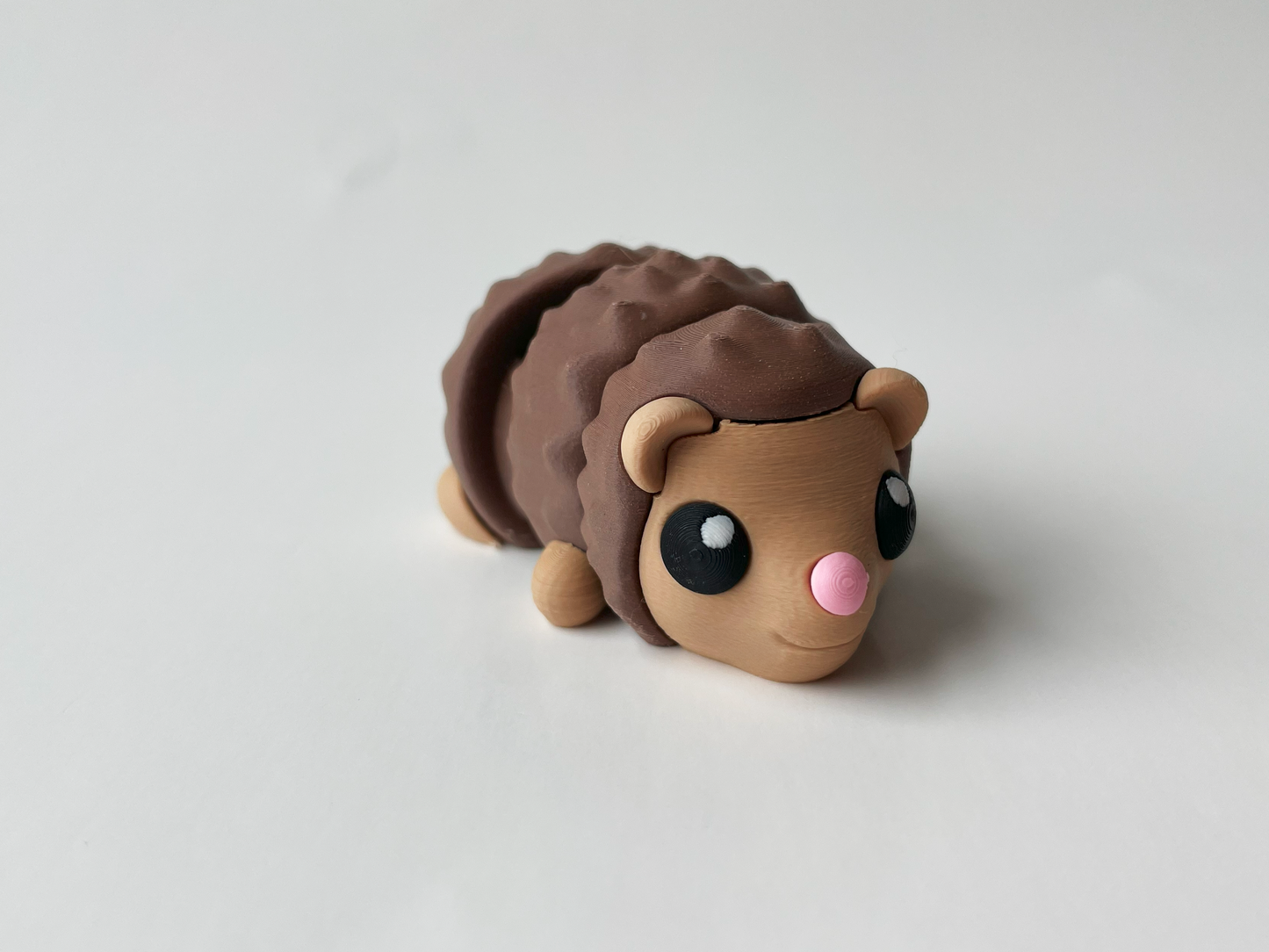 Classic Brown Hedgehog Flexi Toy Figurine for Tactile Learning Play!